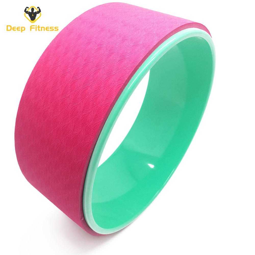 Colorful Circle yoga ring ABS Double Layers exercise yoga wheel